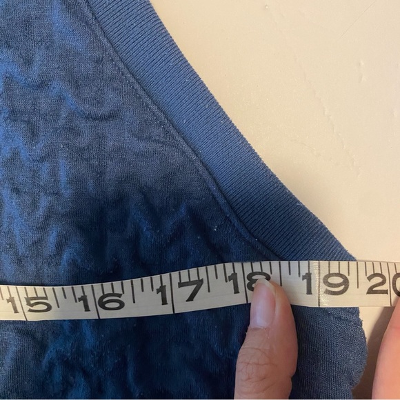 JoyLab sleeveless quilted pullover blue tank top L - Picture 9 of 10